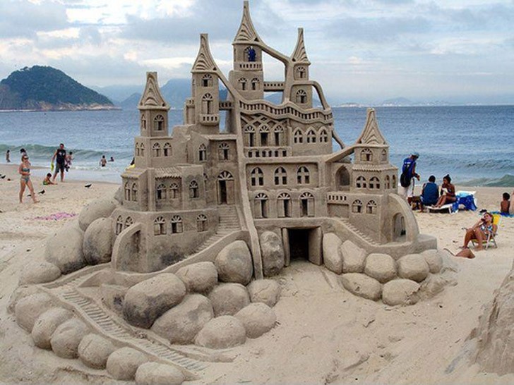 замки из песка 