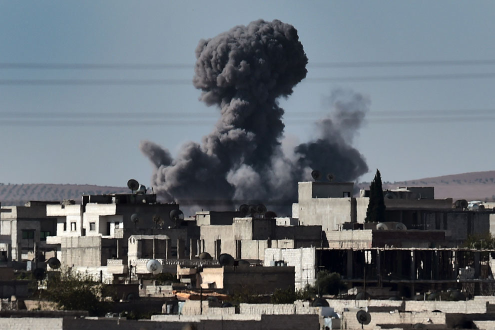 Авиаудары по Кобани