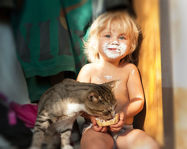 Дети и кошки