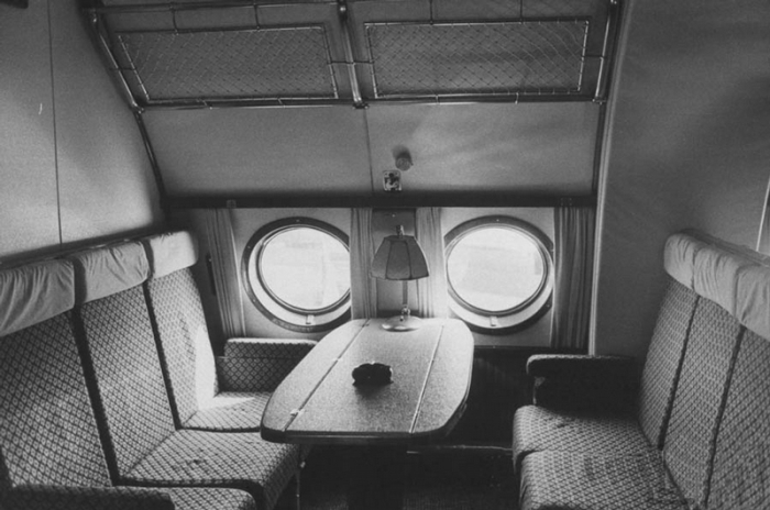 Салон первого класса на советских самолетах