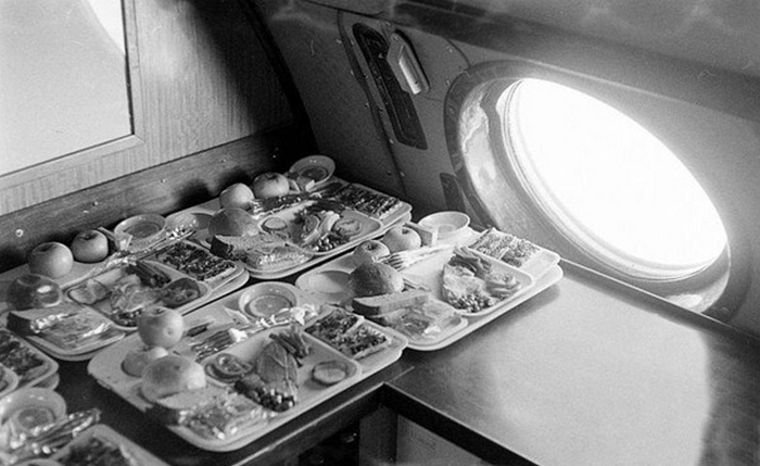 Салон первого класса на советских самолетах
