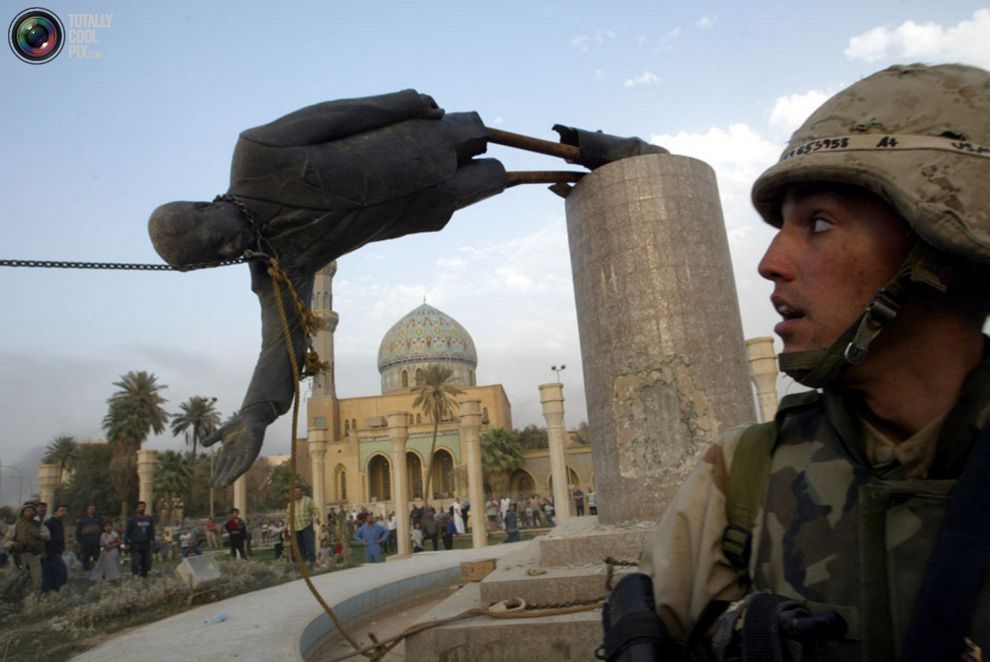 Статуя Саддама Хусейна