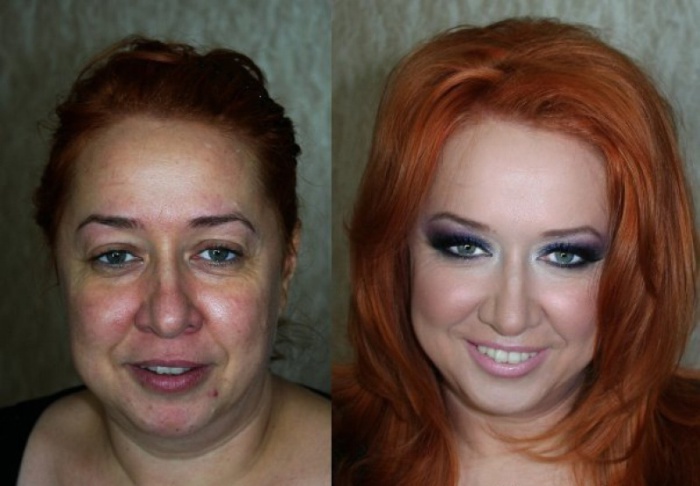 Как меняет женщин макияж