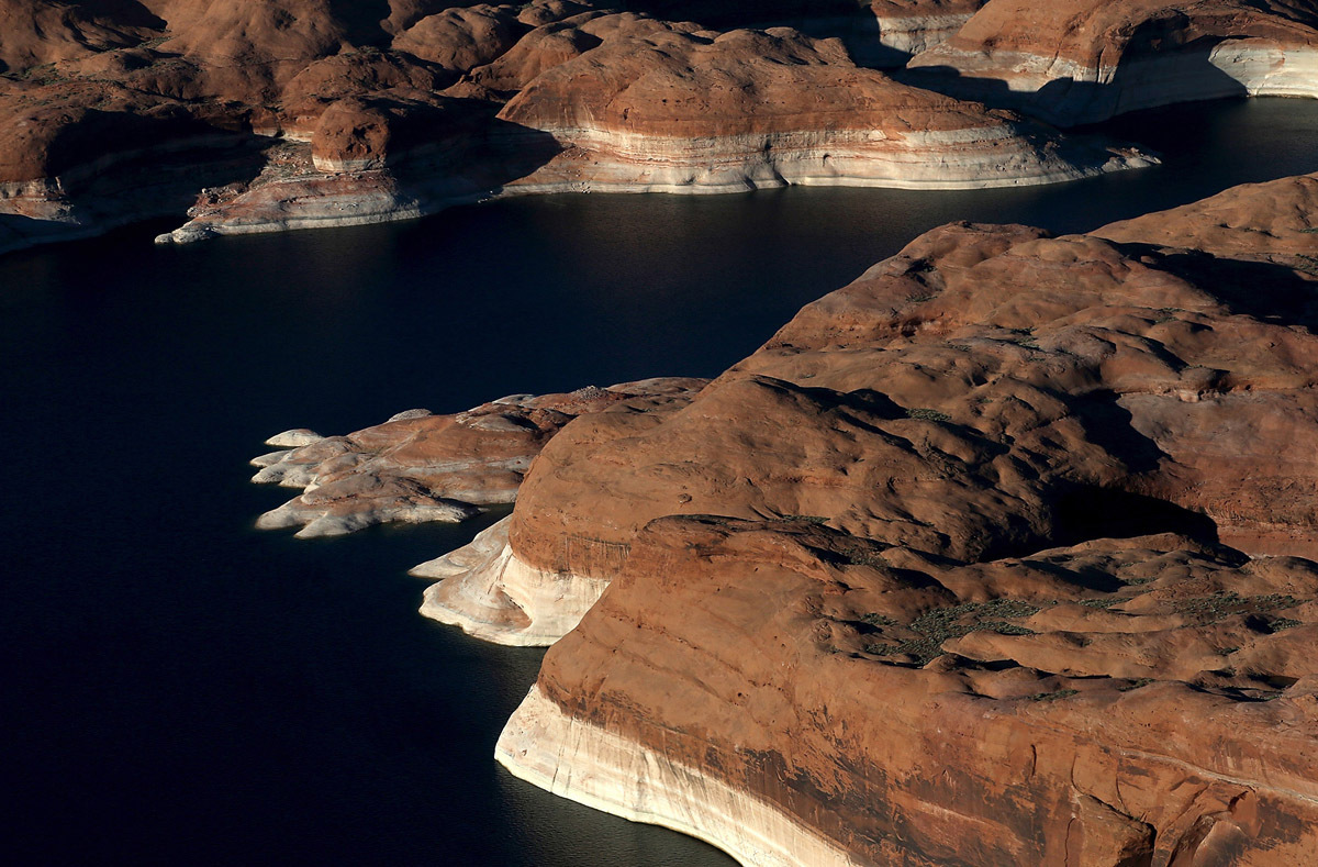 Озеро Пауэлл Аризона пересохло