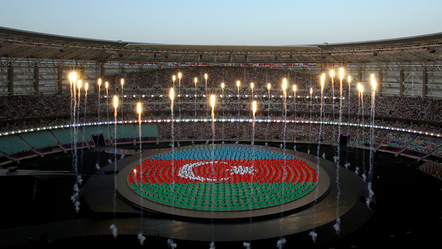 Церемония открытия Европейский игр в Баку