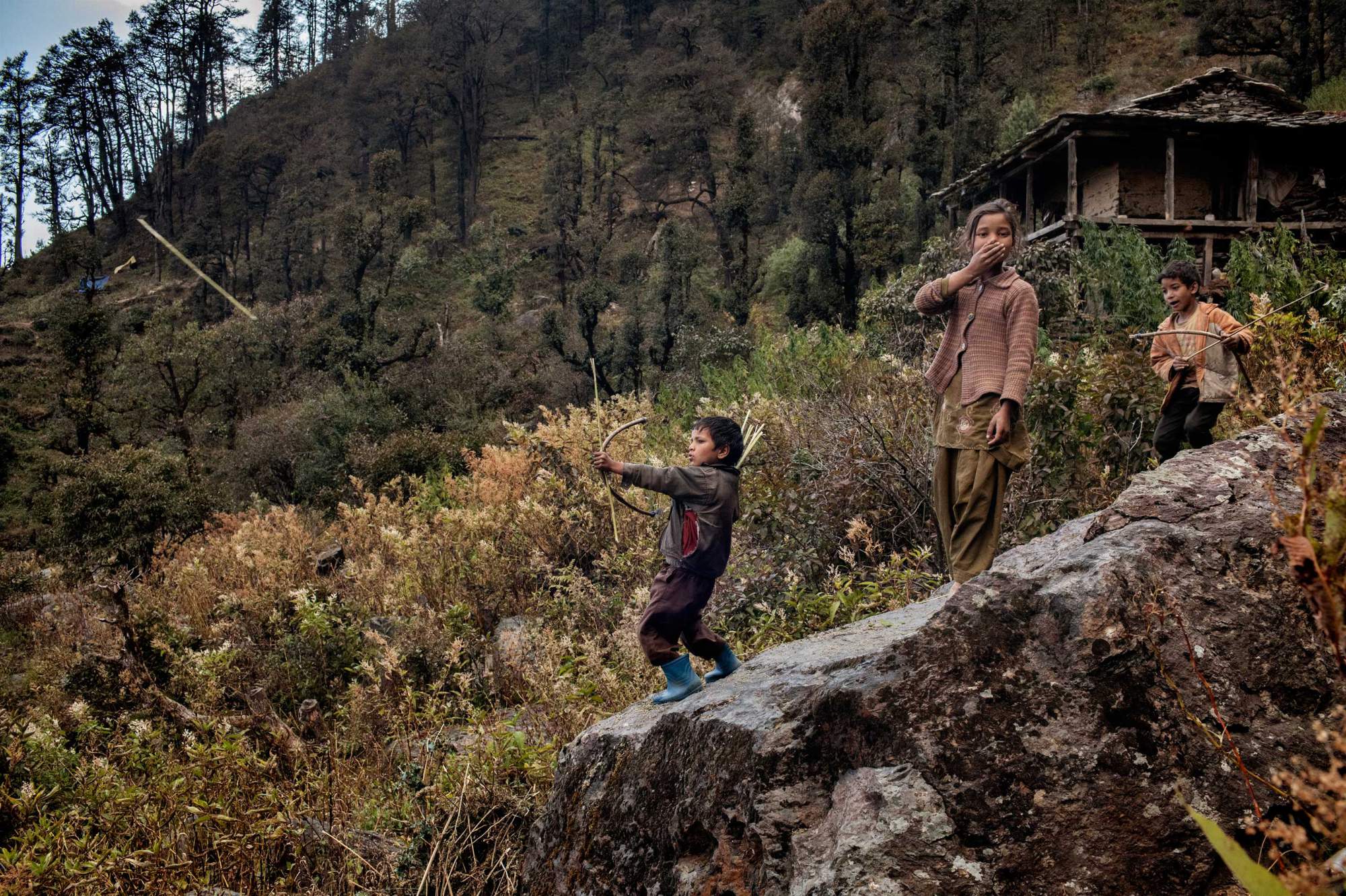 Дети в Гималаях