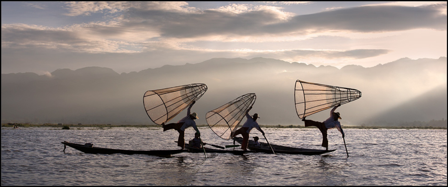 Рыбаки в Мьянме