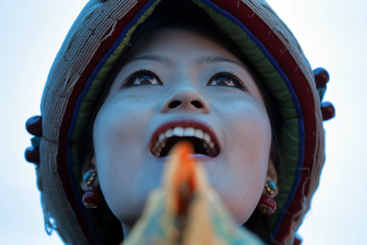 Жительница Тибета
