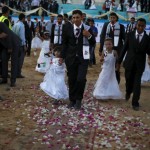 Массовая свадьба с участием 150 пар в секторе Газа