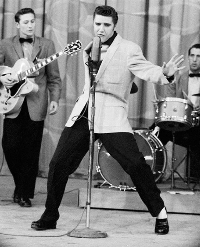 В 1955 году упоминания в Книге рекордов Гиннесса удостоился «король рок-н-ролла» Элвис Пресли, сразу 17 синглов которого в разное время заняли первую строчку хит-парада Billboard Hot 100.