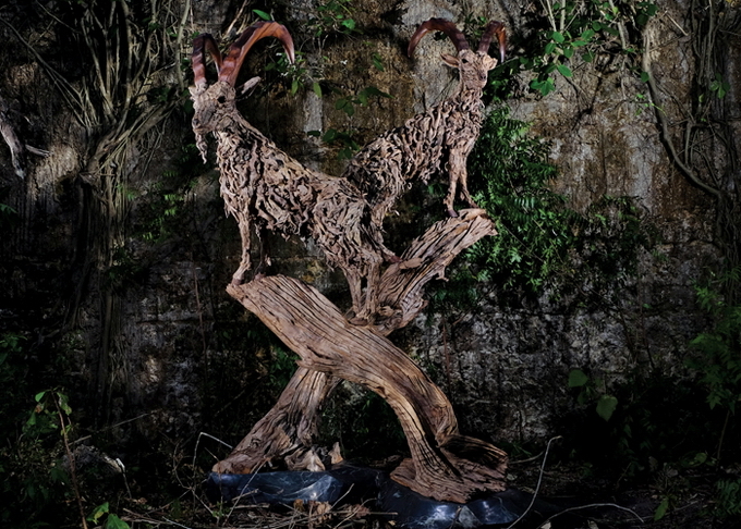  Деревянные скульптуры Джеймса Дорана Уебба