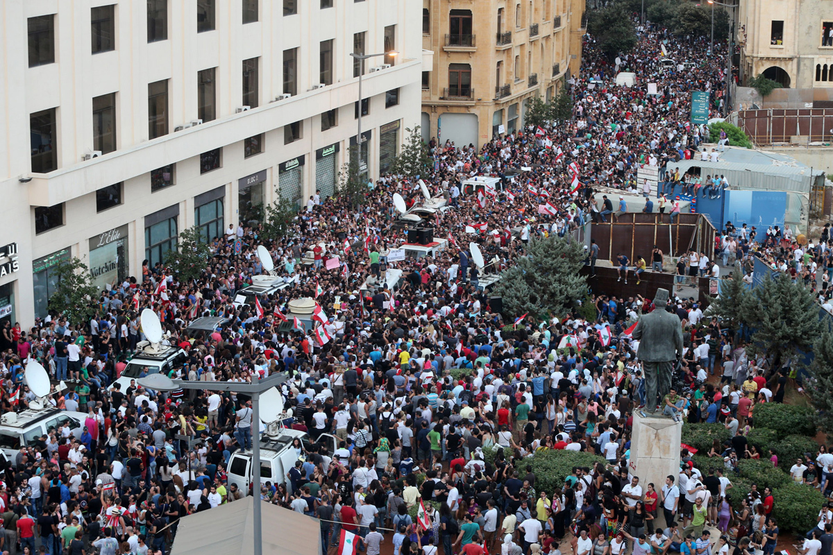 Демонстрации в Бейруте