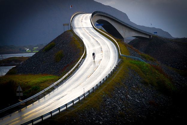 Велосипедисты в Норвегии
