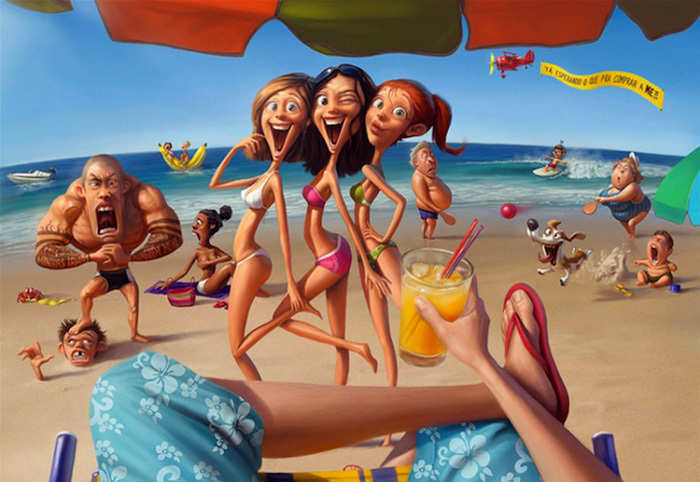 Невероятно смешные иллюстрации от бразильского художника