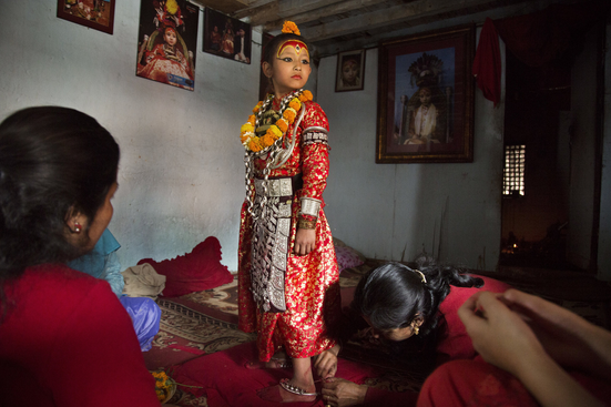 Дети-богини в Непале