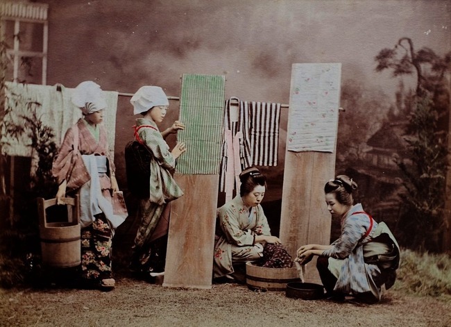 Старинная японская фотография XIX века