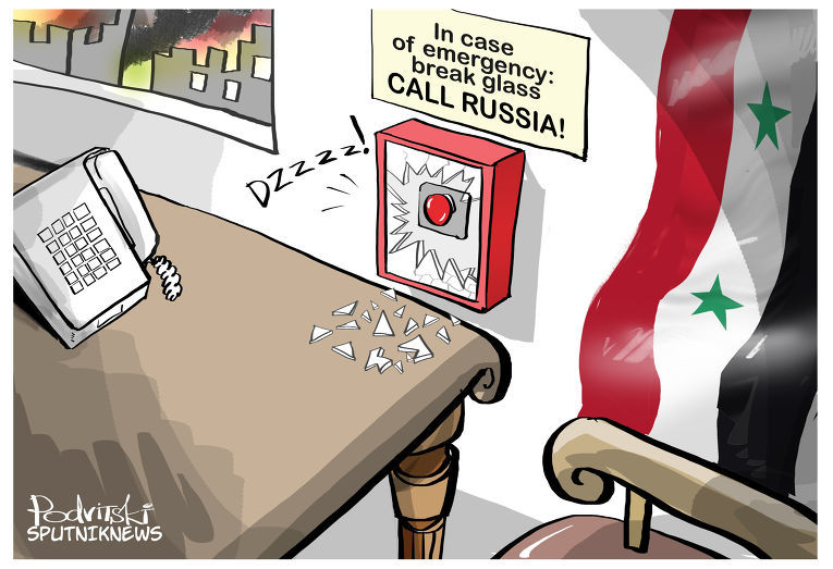 Россия в Сирии: война карикатур