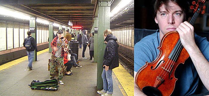 Всемирно известный музыкант сыграл в метро на скрипке Страдивари