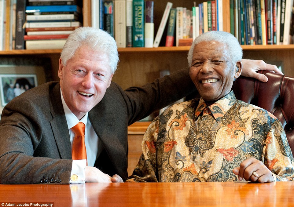 Клинтон и Мандела