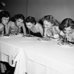 1915-1987 годы: Конкурсы по скоростному поеданию пищи
