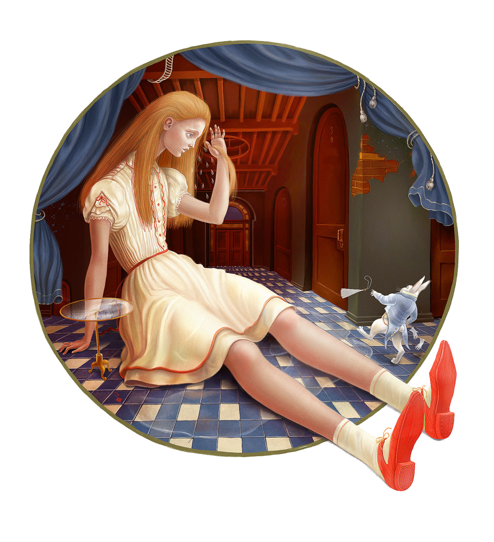 Иллюстрации к "Алисе в стране чудес" от русского художника