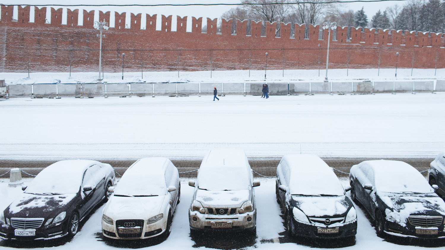 Москву накрыло снегом