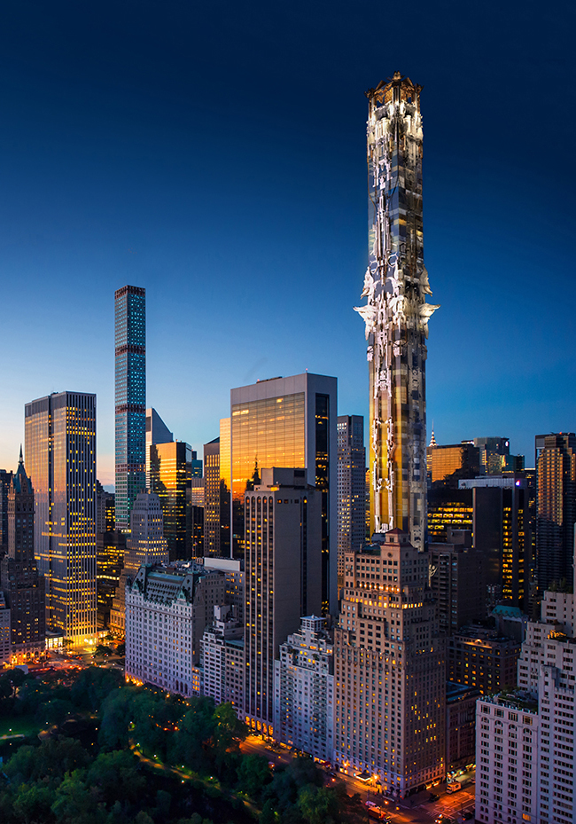 Небоскреб в центре Манхэттена, вдохновленный фэнтезийными фильмами