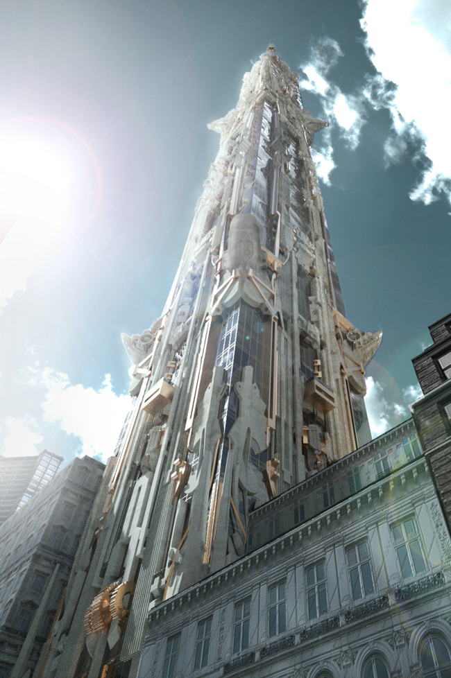 Небоскреб в центре Манхэттена, вдохновленный фэнтезийными фильмами