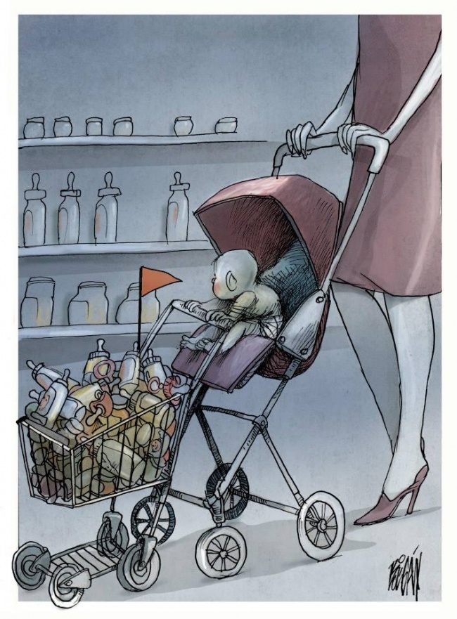 Ирония современной жизни в иллюстрациях Энджела Болигана