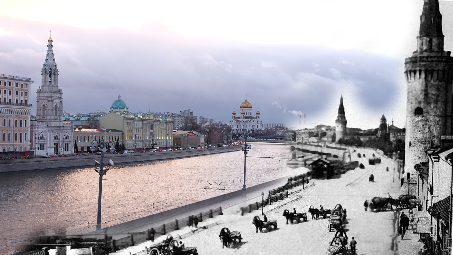 Предновогодняя Москва сквозь годы