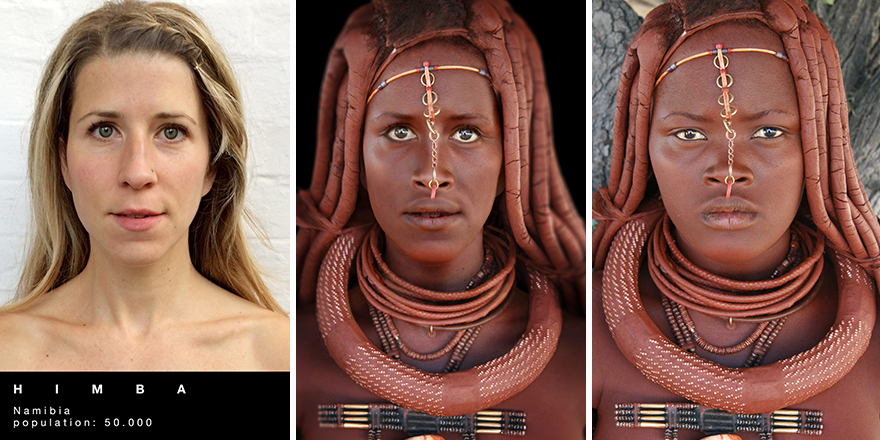 Замечательные превращения женщины в представительниц разных племен 