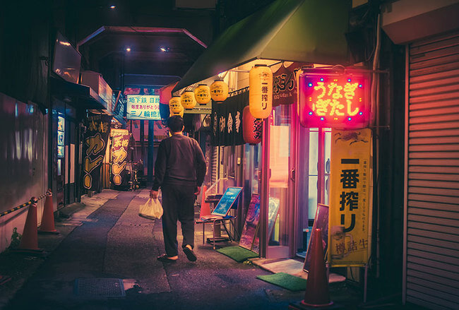 Великолепные фотографии ночного Токио 