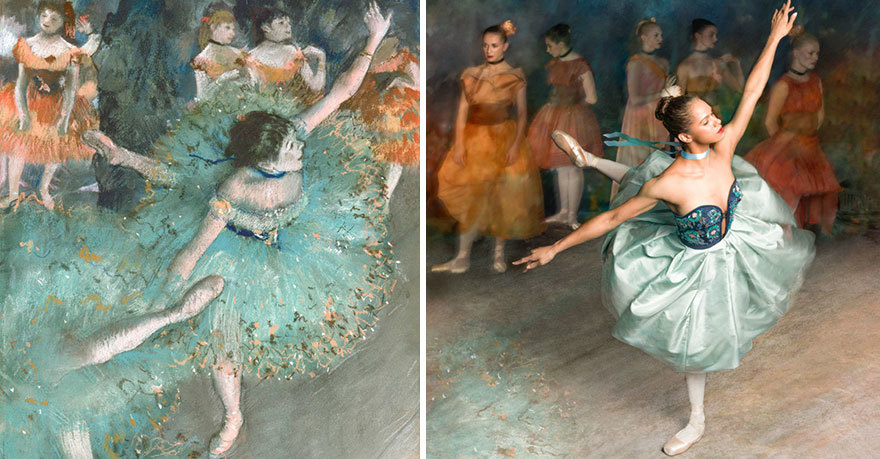 Балерина оживила картины известного импрессиониста
