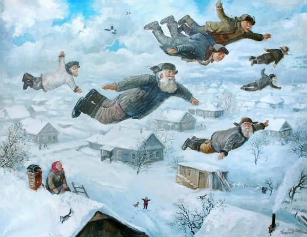 Зимние картины уральского художника