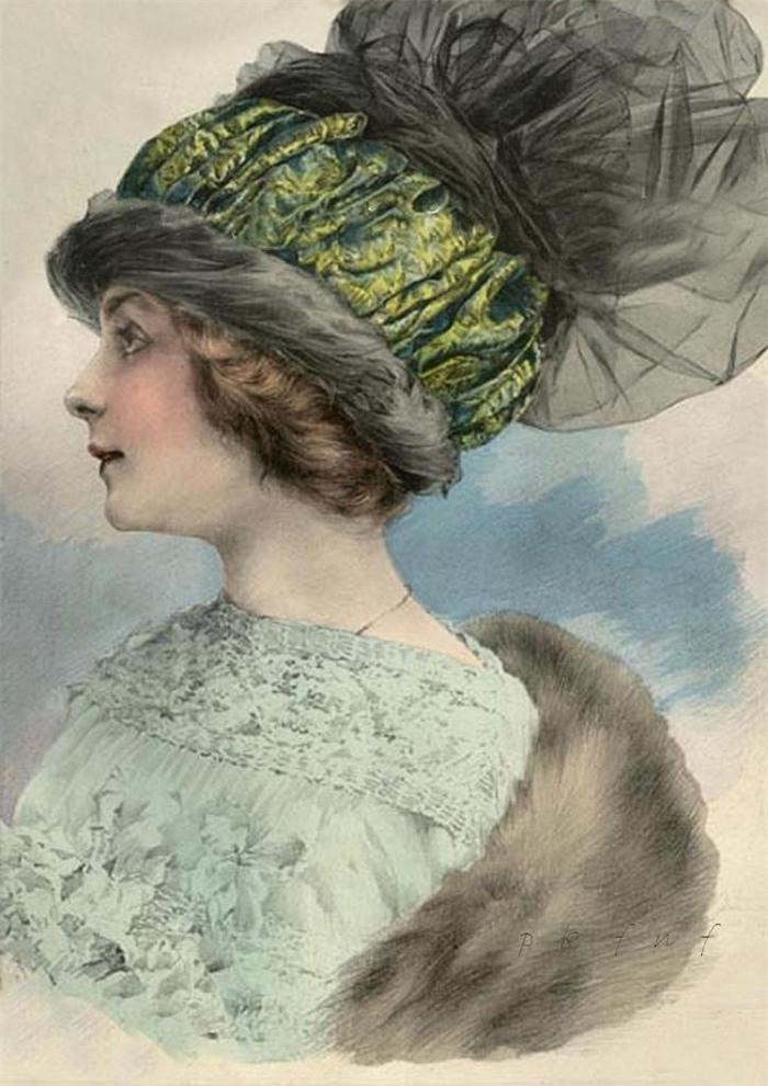 Винтажные фото дамских шляпок