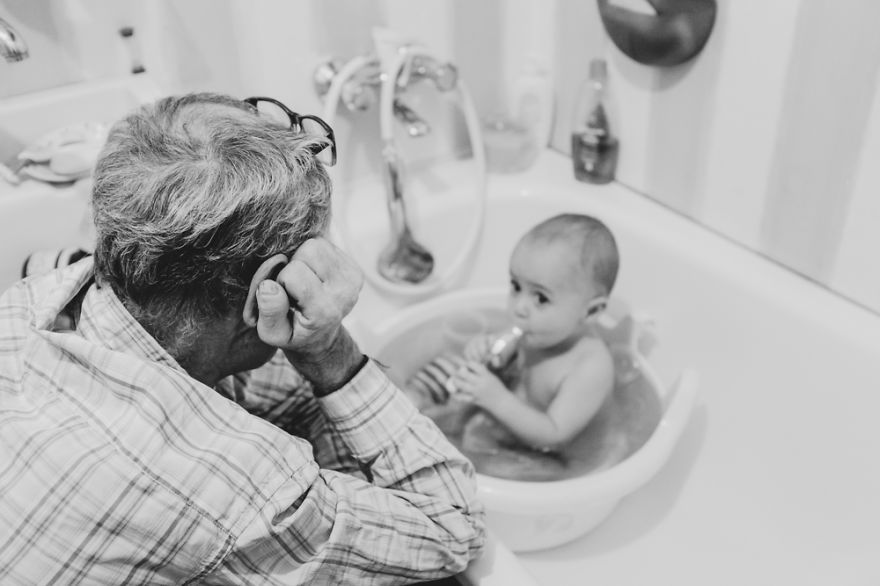 Трогательный фотопроект "Лучший в мире дедушка"