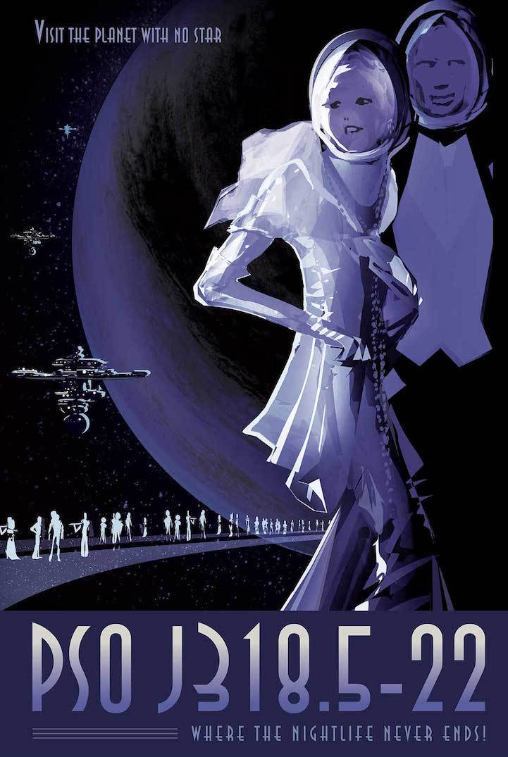 Ретро плакаты космических путешествия от NASA