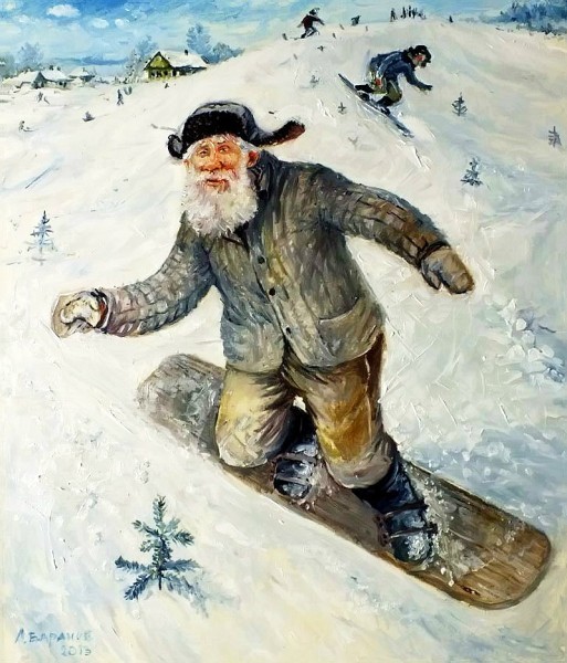 Зимние картины уральского художника