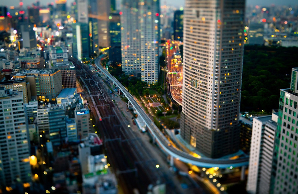 Когда мегаполисы - словно миниатюры: города и эффект tilt-shift