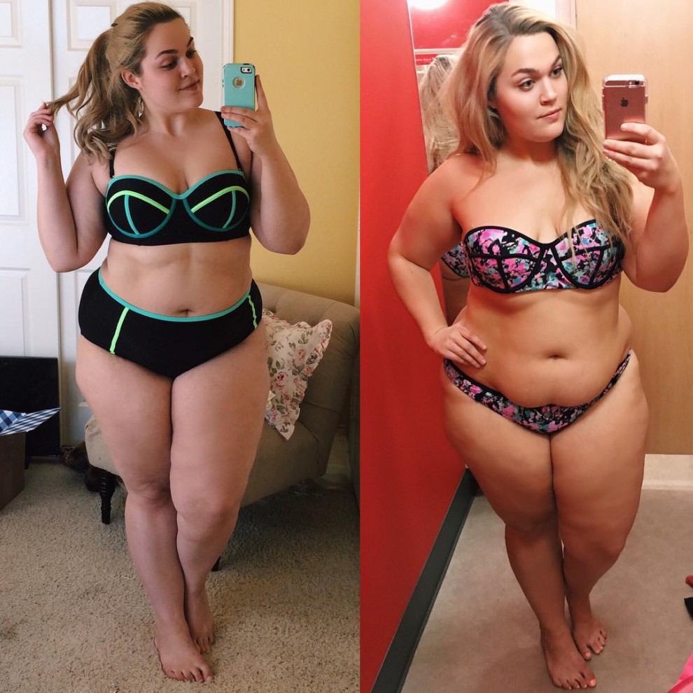 Толстые женщины до и после в купальнике