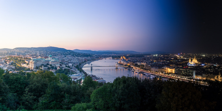 Смена дня и ночи: панорамные виды Будапешта