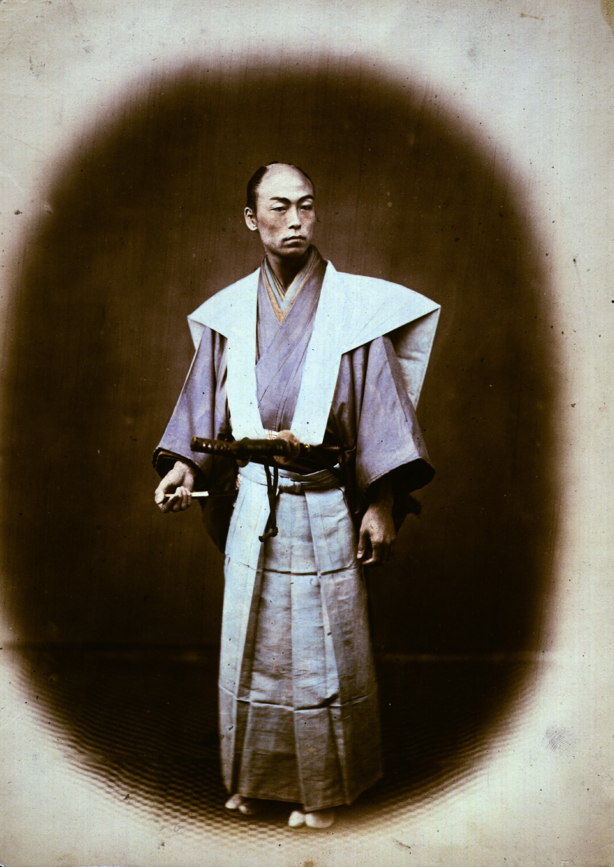 Редкие цветные фотографии самураев 