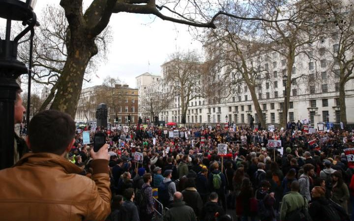 Демонстрации в Лондоне