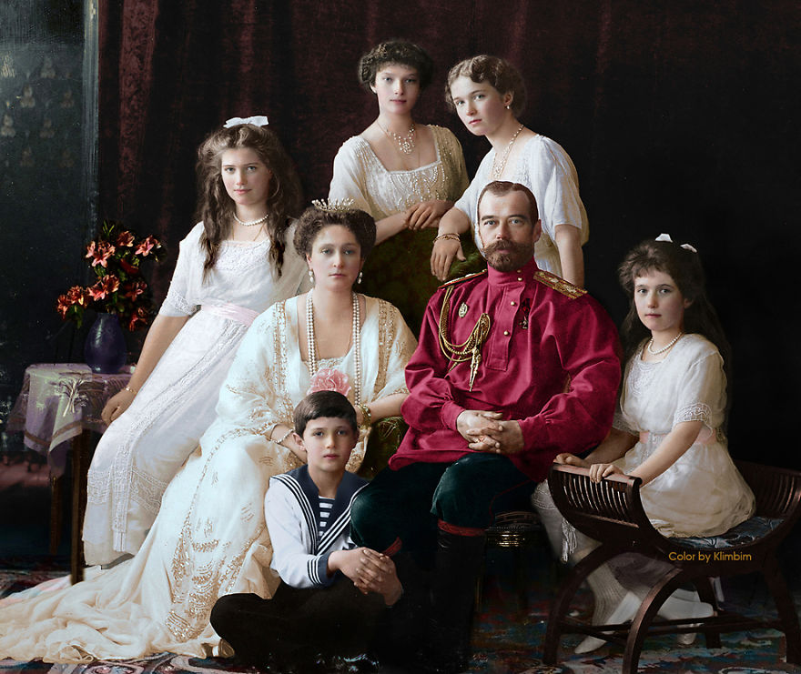 11 раскрашенных исторических фотографий о русских людях (1900-1965)