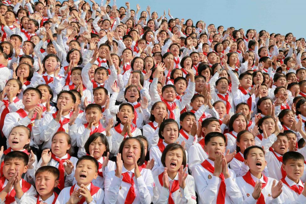 Северокорейские школьники