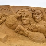 Более 150 песчаных скульптур знаменитостей представлены на фестивале в Остенде