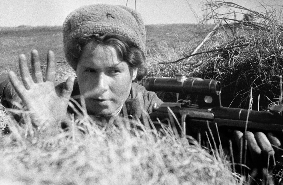 Советская женщина-снайпер