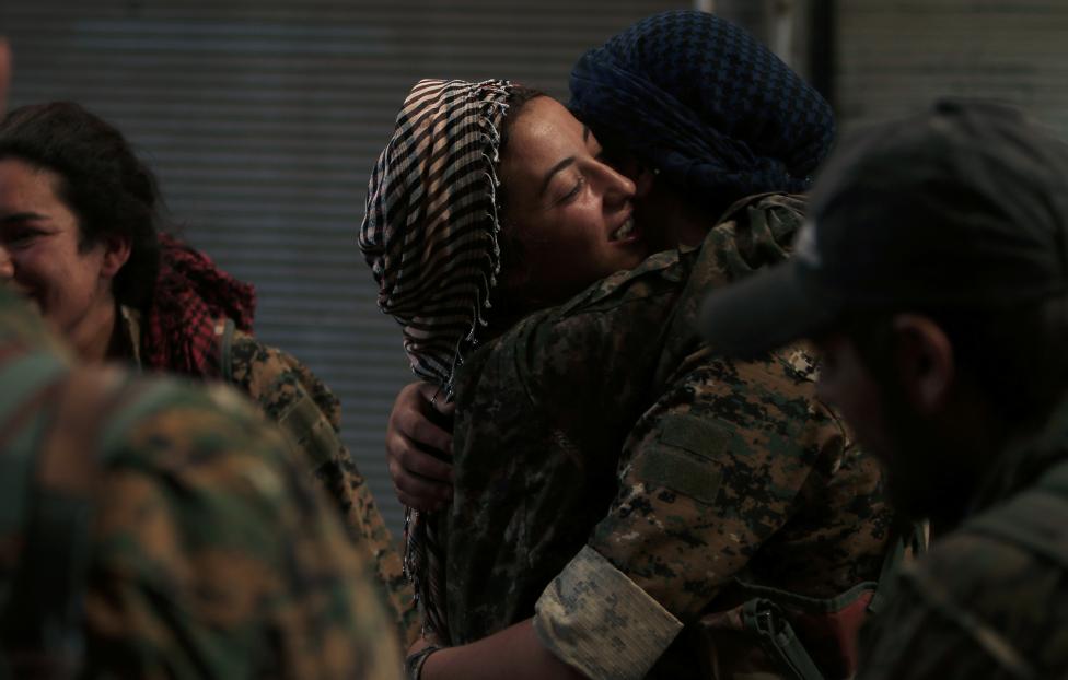 Женщины-военнослужащие Демократических сил Сирии