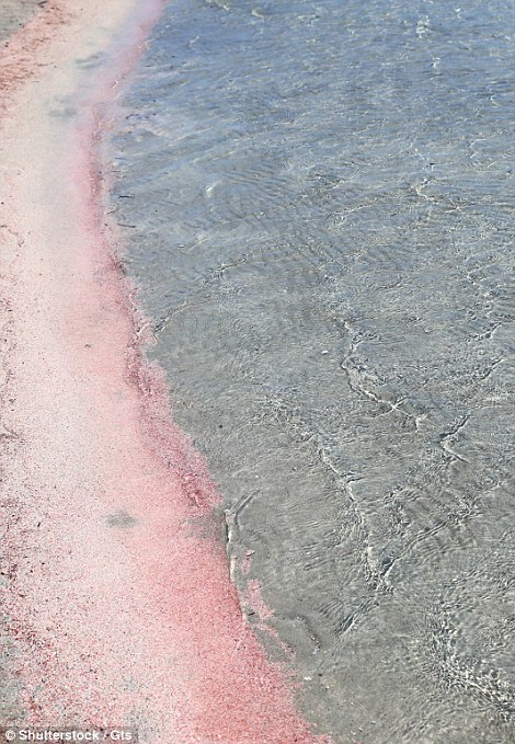 Розовый песок