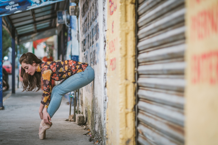 Балерины на улицах Мехико